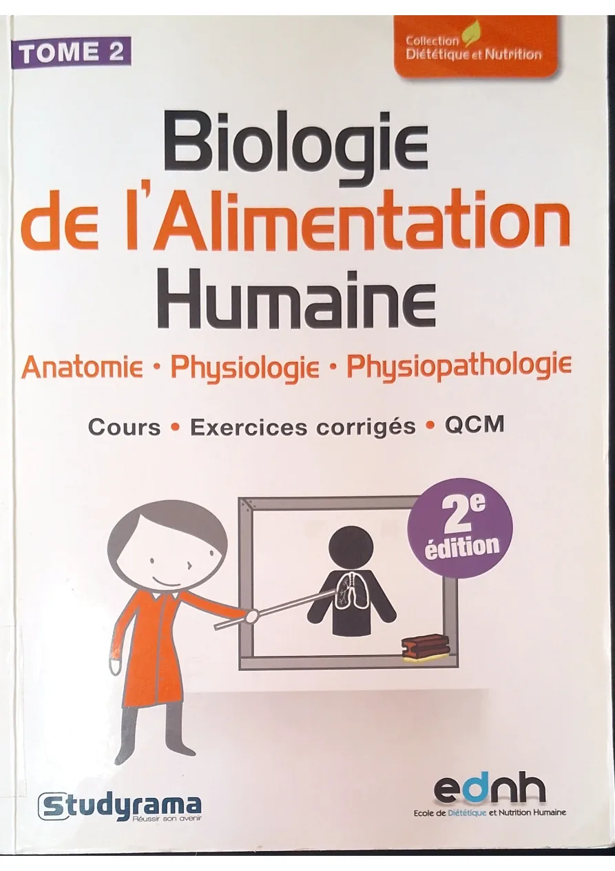 Couverture de Biologie de l'alimentation humaine