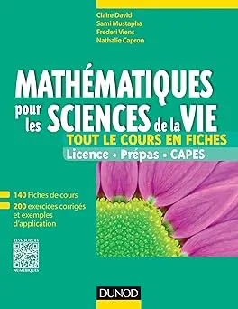 Couverture de Mathématiques pour les sciences de la vie