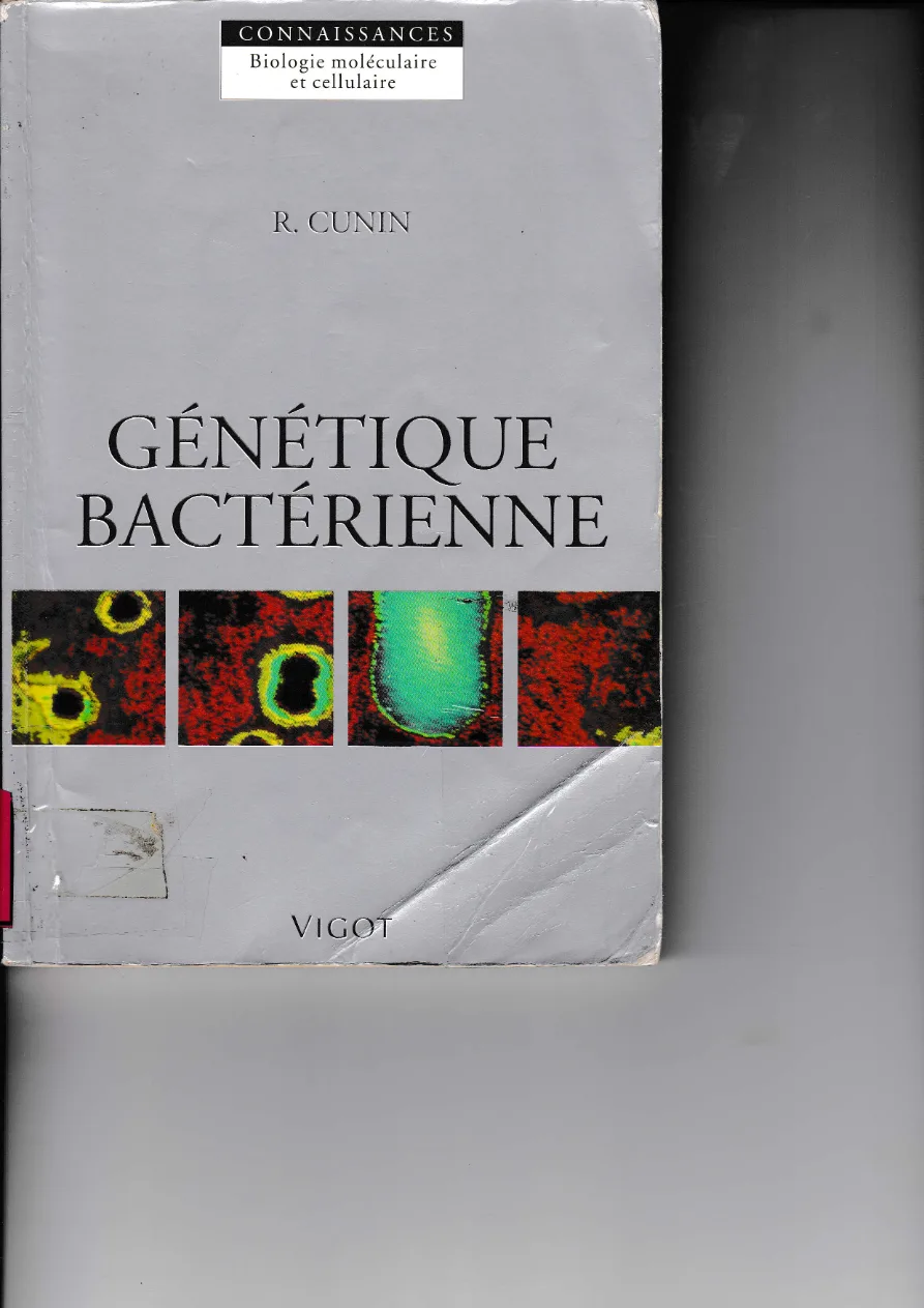 Couverture de Génétique bactérienne