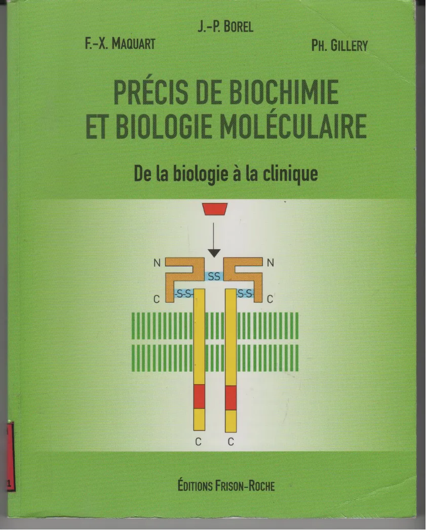 Couverture de Précis de biochimie et biologie moléculaire
