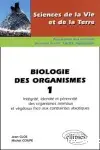 Couverture de Intégrité, identité et pérennité des organismes animaux et végétaux face aux contraintes abiotiques