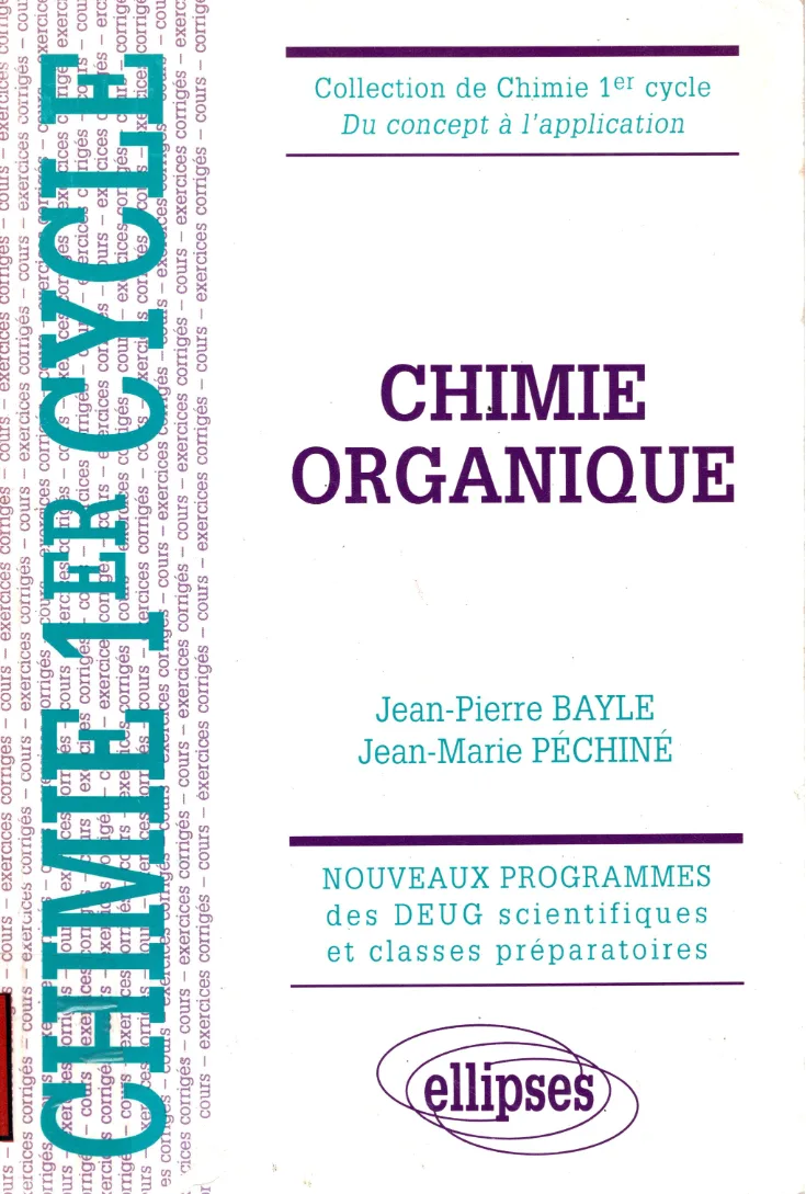 Couverture de Chimie organique