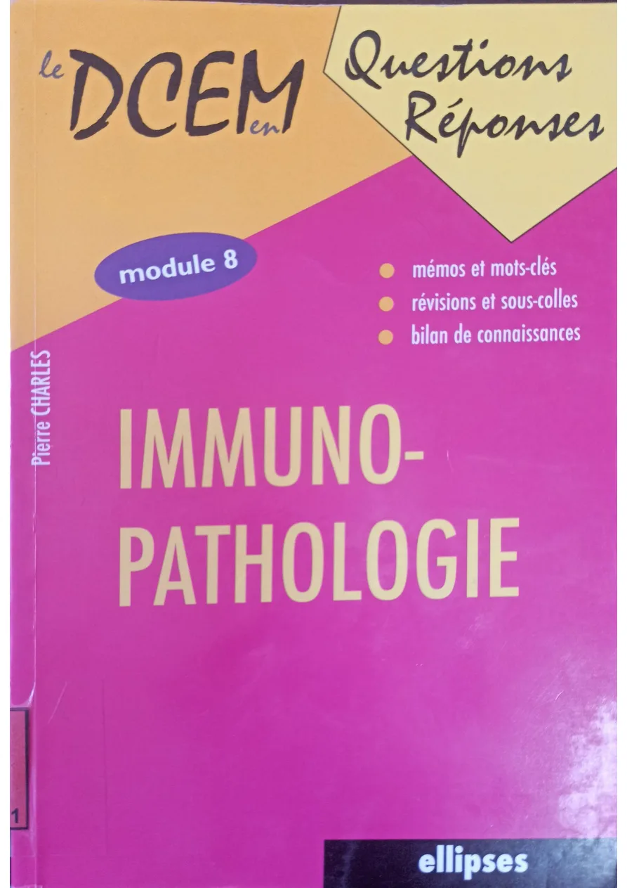 Couverture de Immunopathologie