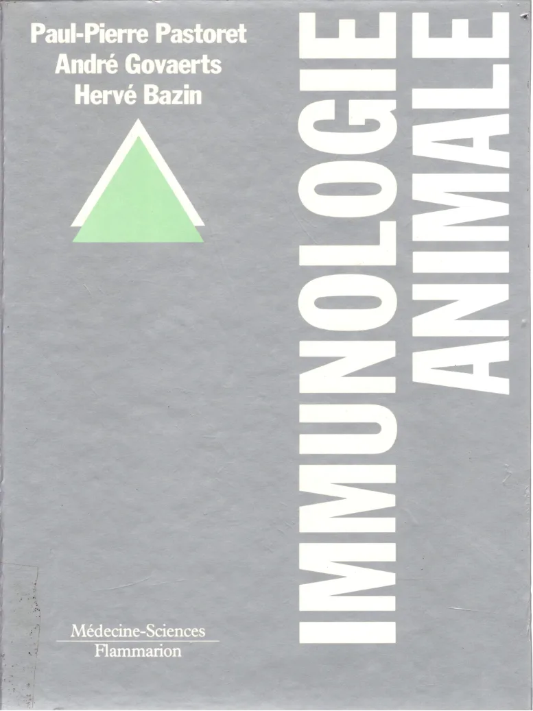 Couverture de Immunologie animale
