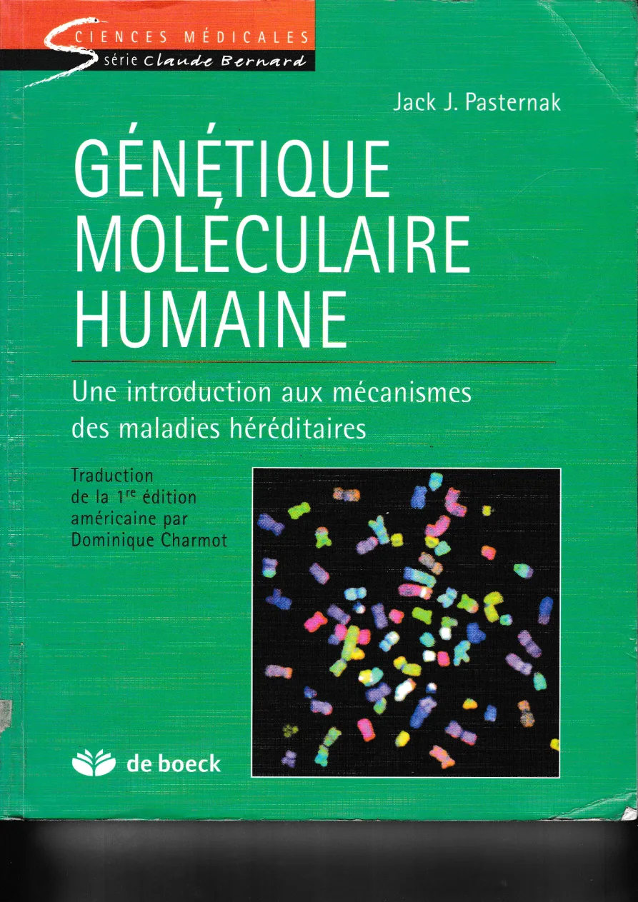 Couverture de Génétique moléculaire humaine