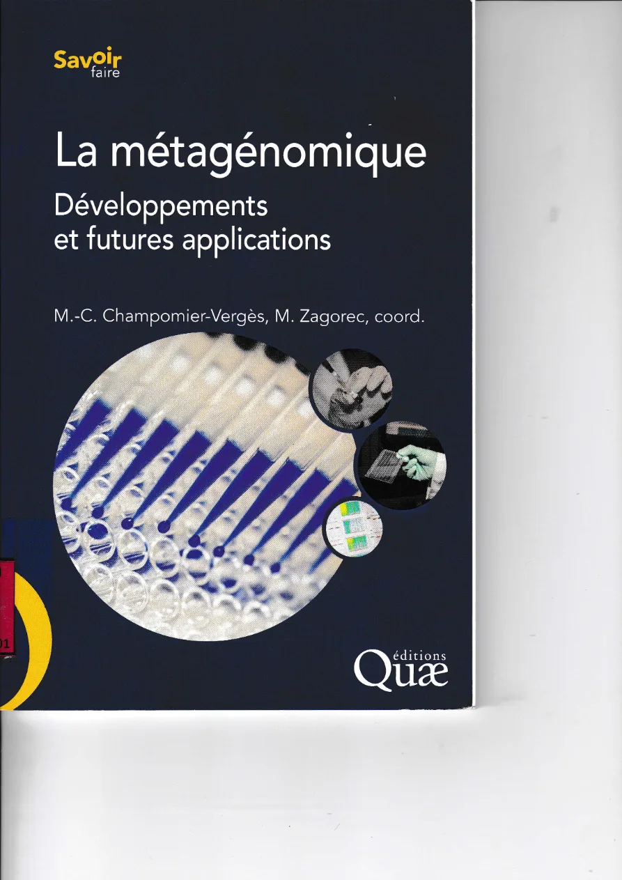 Couverture de La métagénomique