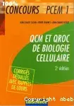 Couverture de QCM et QROC de biologie cellulaire