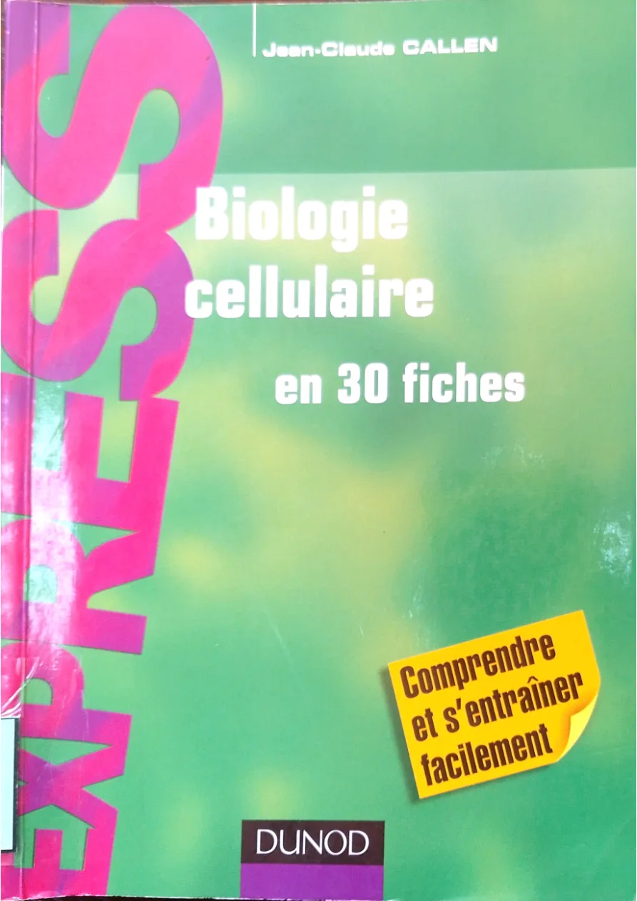 Couverture de Biologie cellulaire en 30 fiches