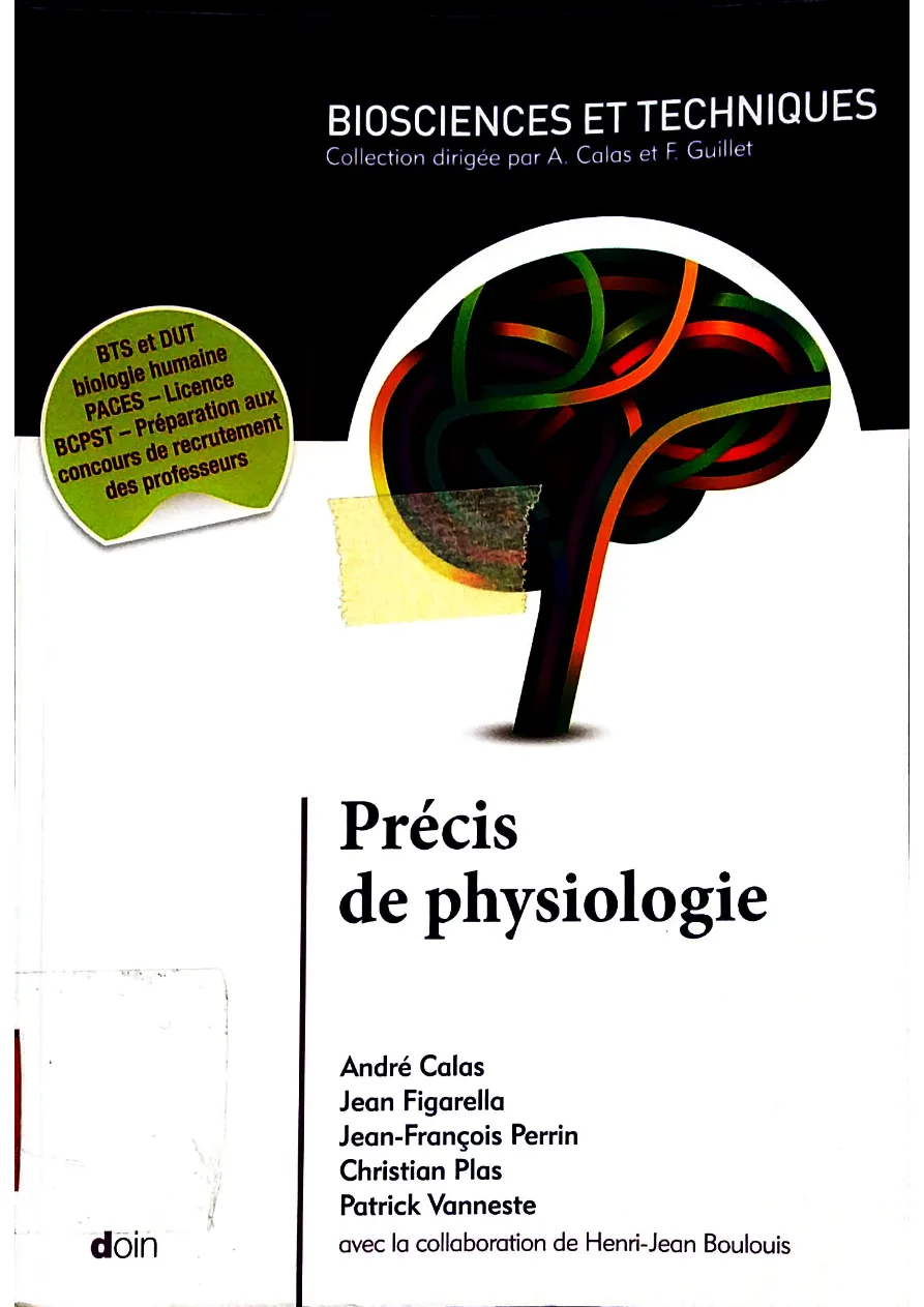 Couverture de Précis de physiologie