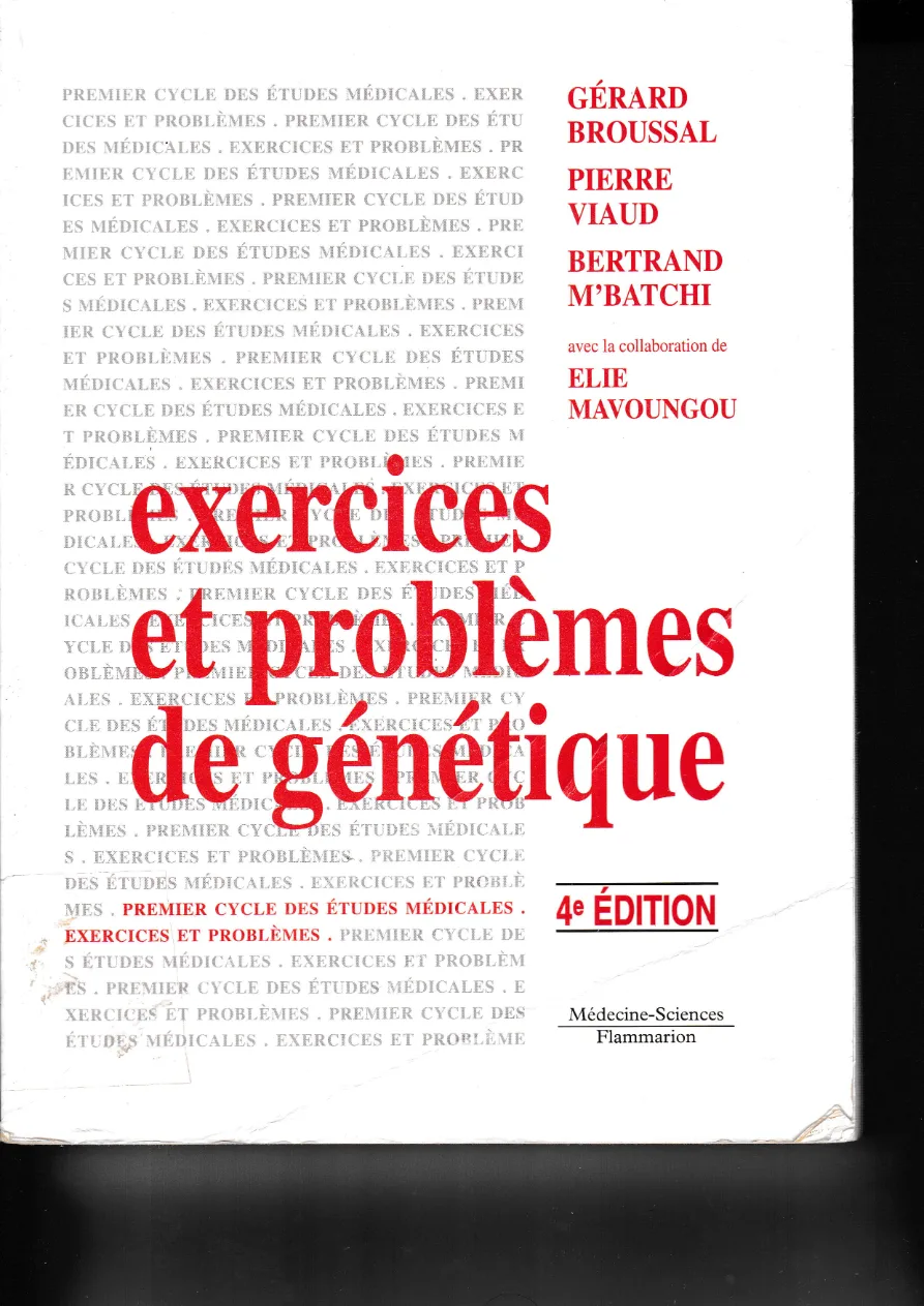 Couverture de Exercices et problèmes de génétique