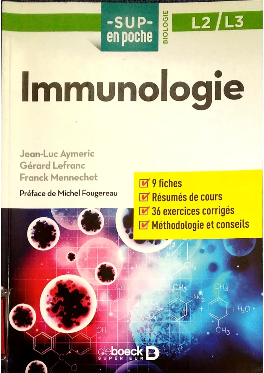 Couverture de Immunologie