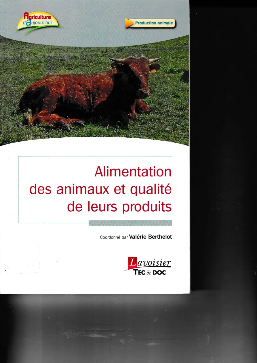 Couverture de Alimentation des animaux et qualité de leurs produits