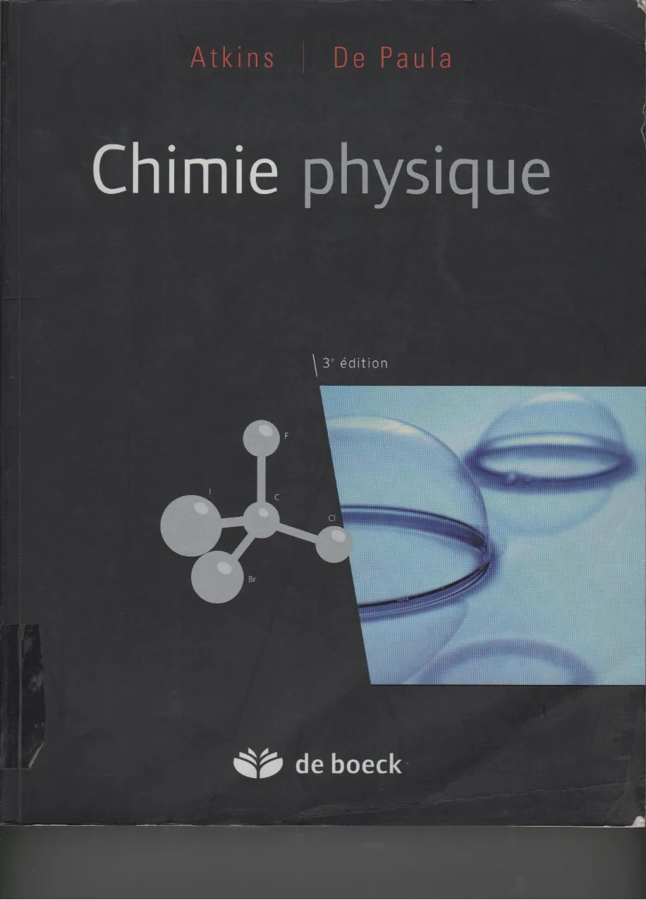 Couverture de Chimie physique