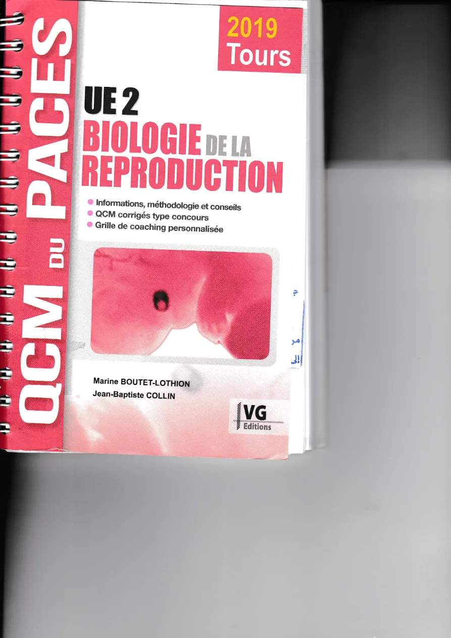 Couverture de Biologie de la reproduction