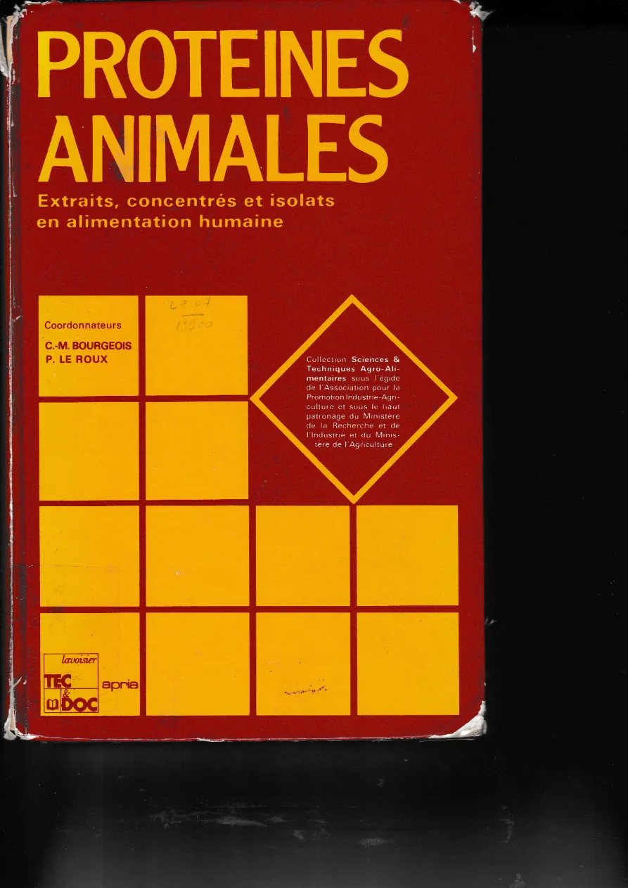 Couverture de Protéines animales