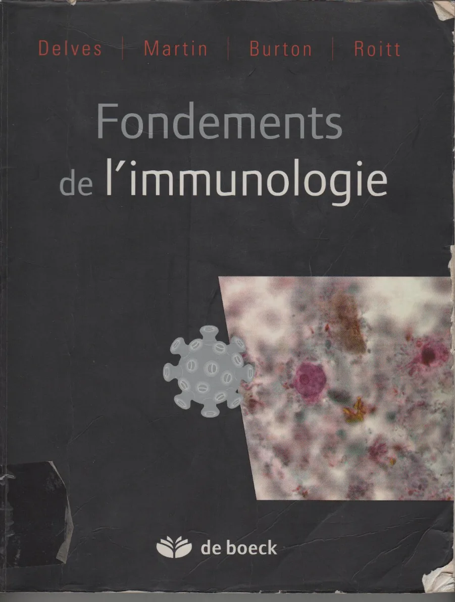 Couverture de Fondements de l'immunologie