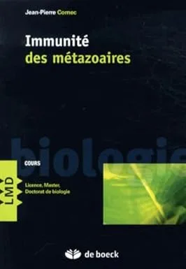 Couverture de IMMUNITE DES METAZOAIRES