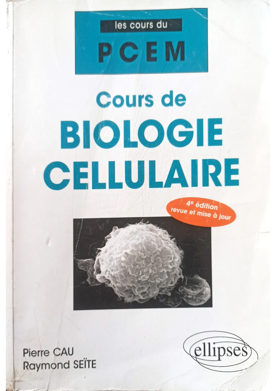 Couverture de Cours de biologie cellulaire
