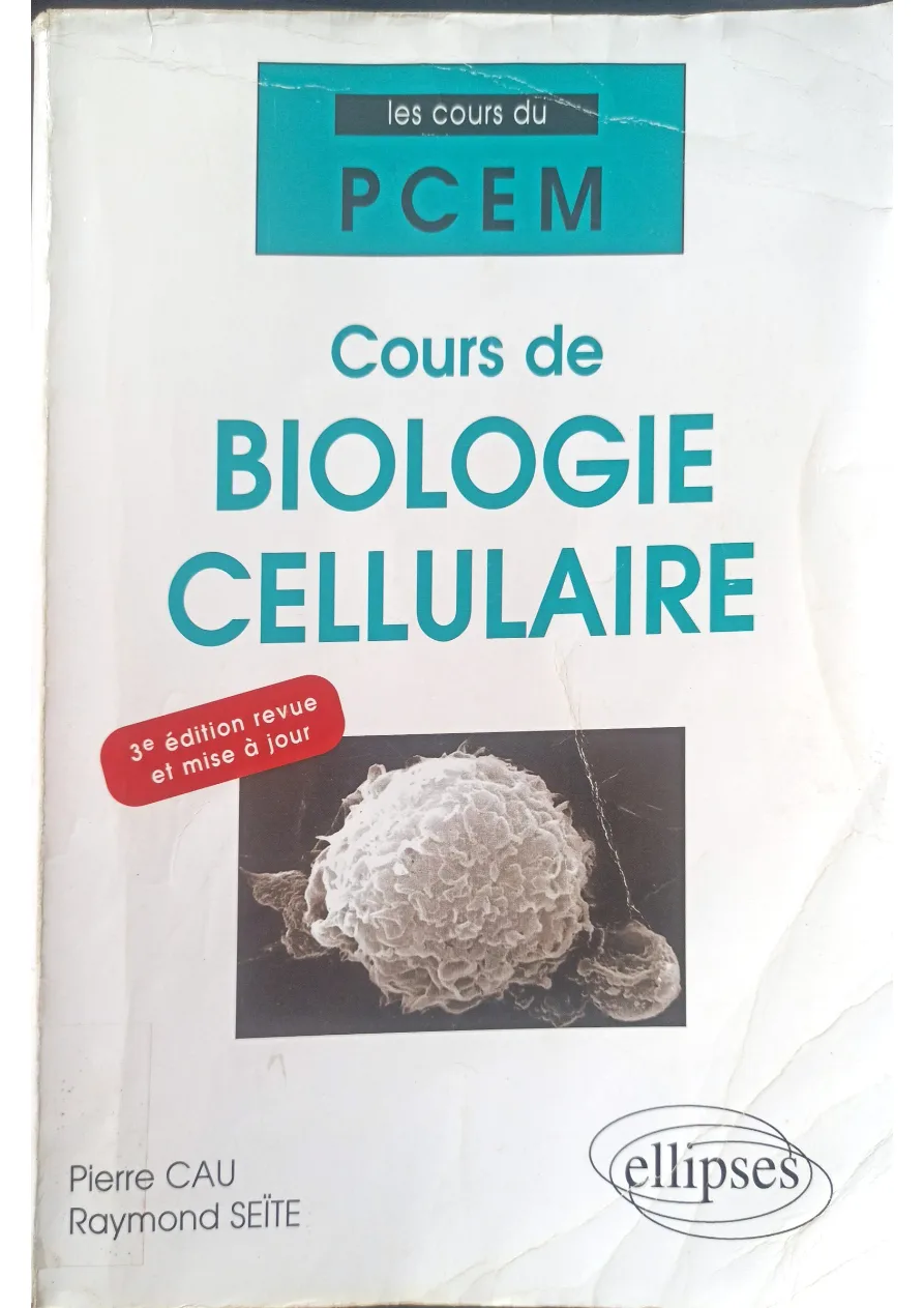 Couverture de Cours de biologie cellulaire