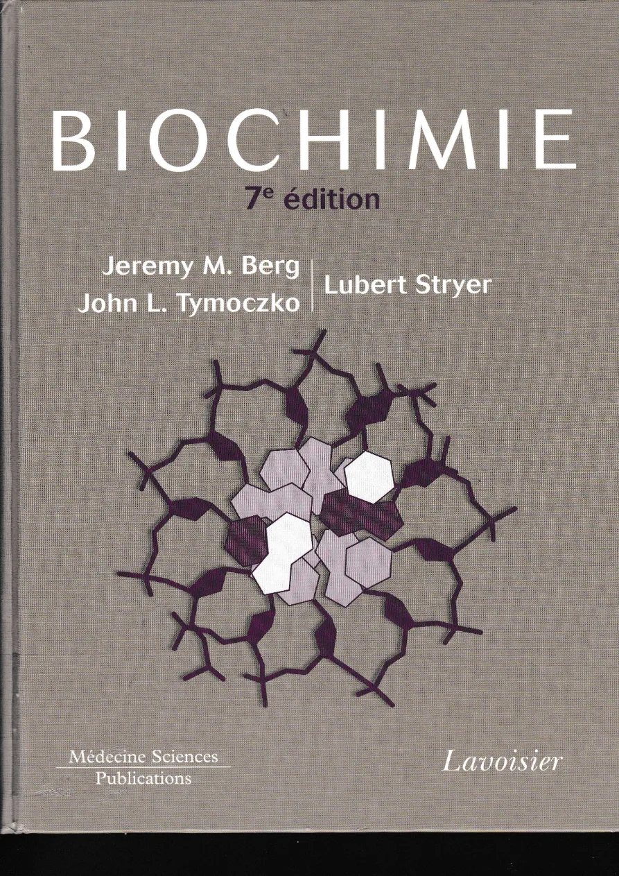 Couverture de Biochimie