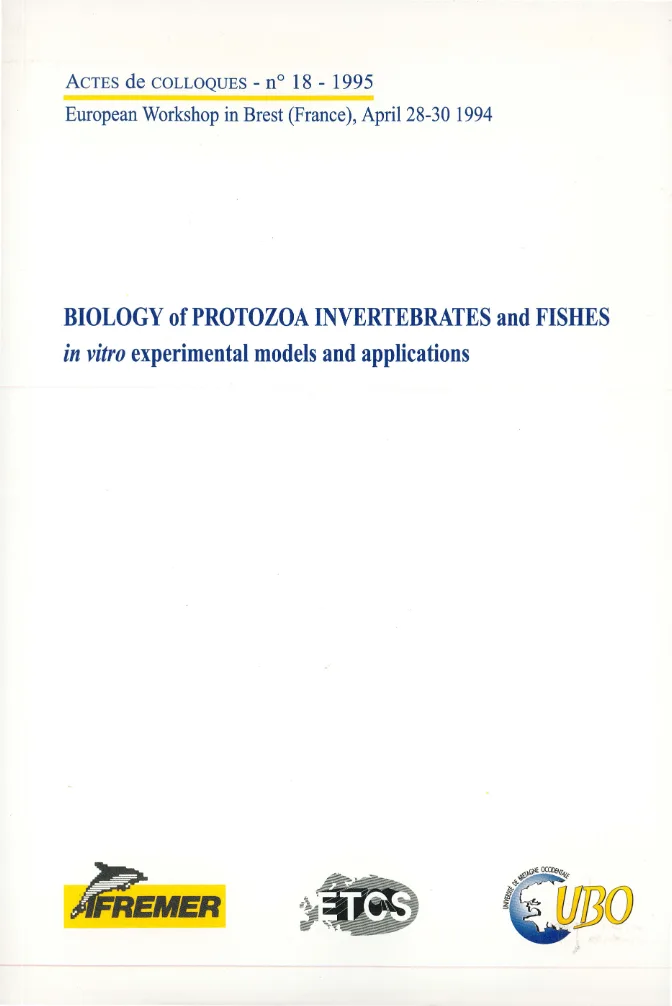Couverture de Biology of protozoa, invertebrates and fishes