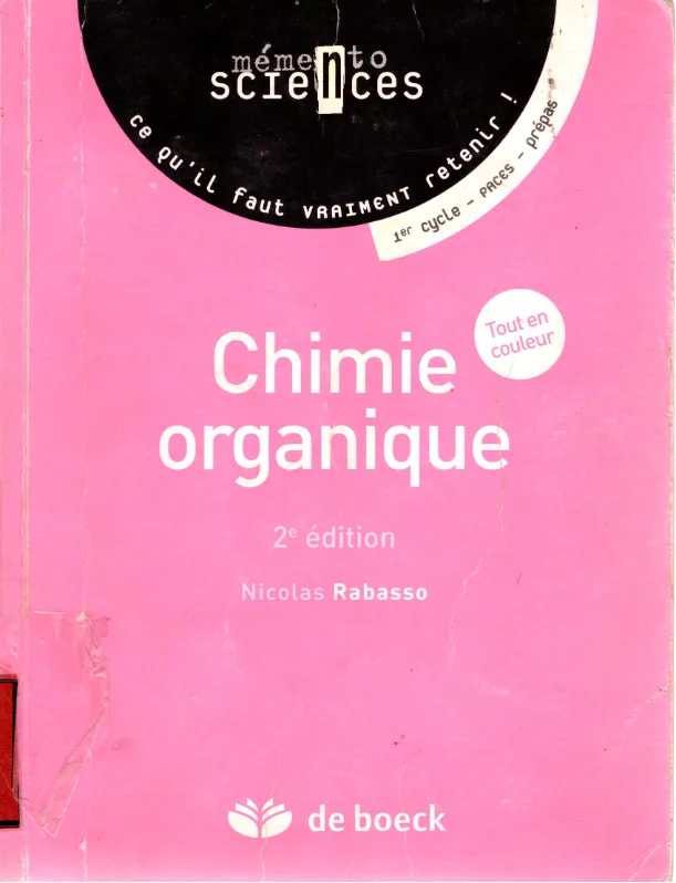 Couverture de Chimie organique