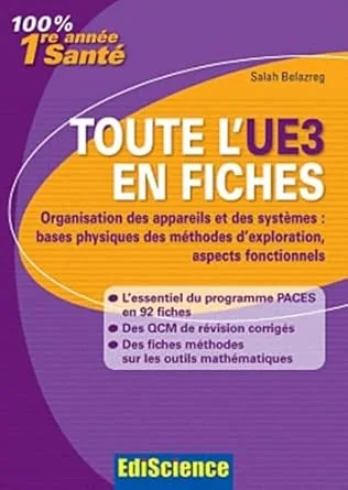 Couverture de Toute l'UE3 en fiches