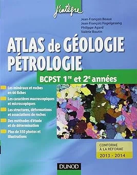 Couverture de Atlas de géologie-pétrologie