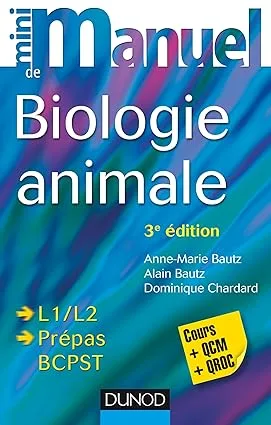 Couverture de Mini manuel de biologie animale