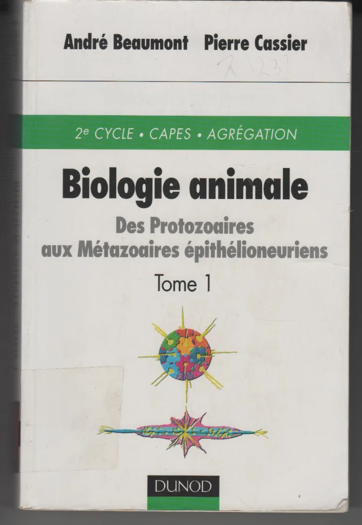 Couverture de Biologie animale