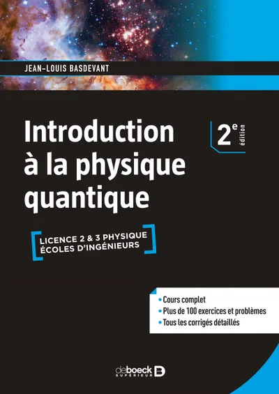 Couverture de INTRODUCTION A LA PHYSIQUE QUANTIQUE