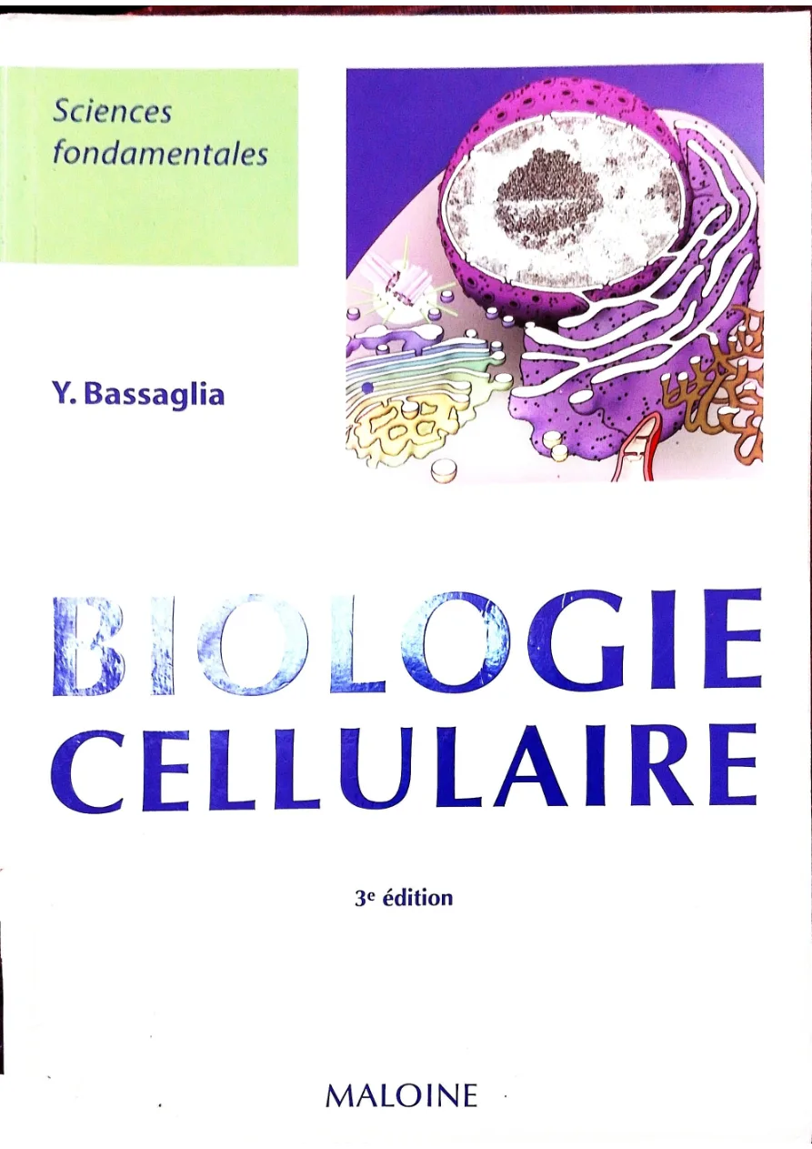 Couverture de Biologie cellulaire