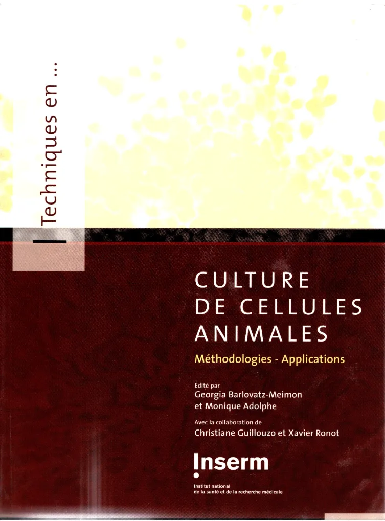 Couverture de Culture de cellules animales