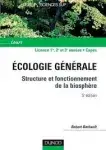Couverture de Ecologie générale