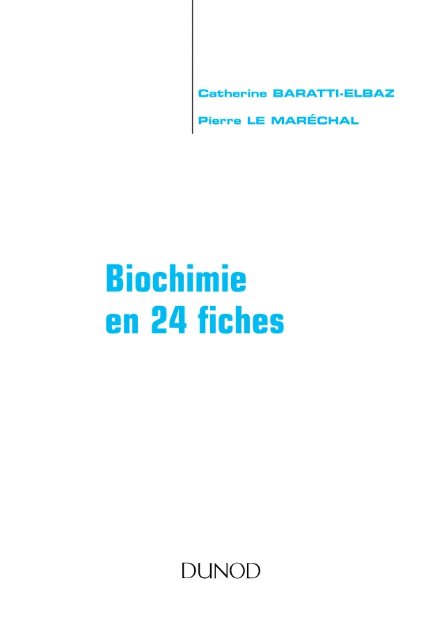 Couverture de Biochimie en 24 fiches