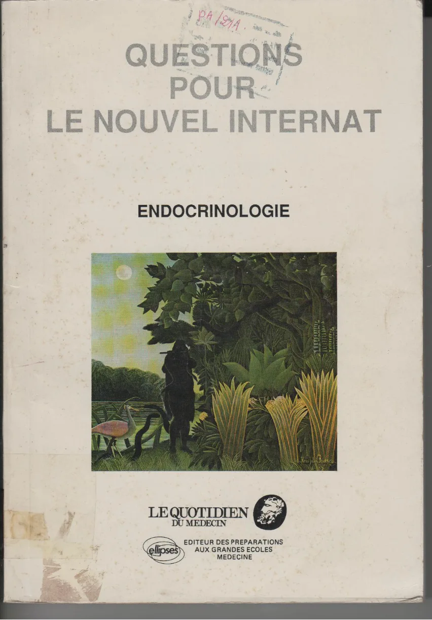 Couverture de Endocrinologie
