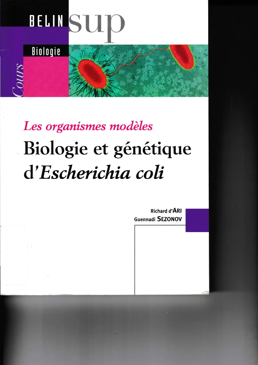 Couverture de Les organismes modèles
