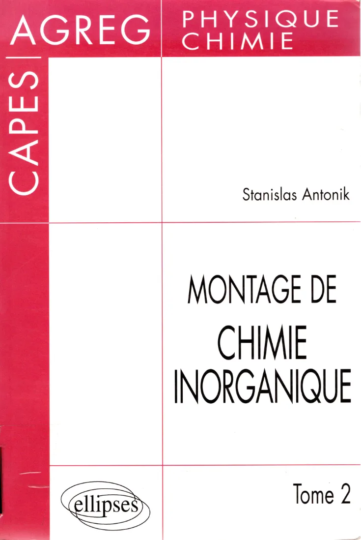 Couverture de Montage de chimie inorganique tome 2