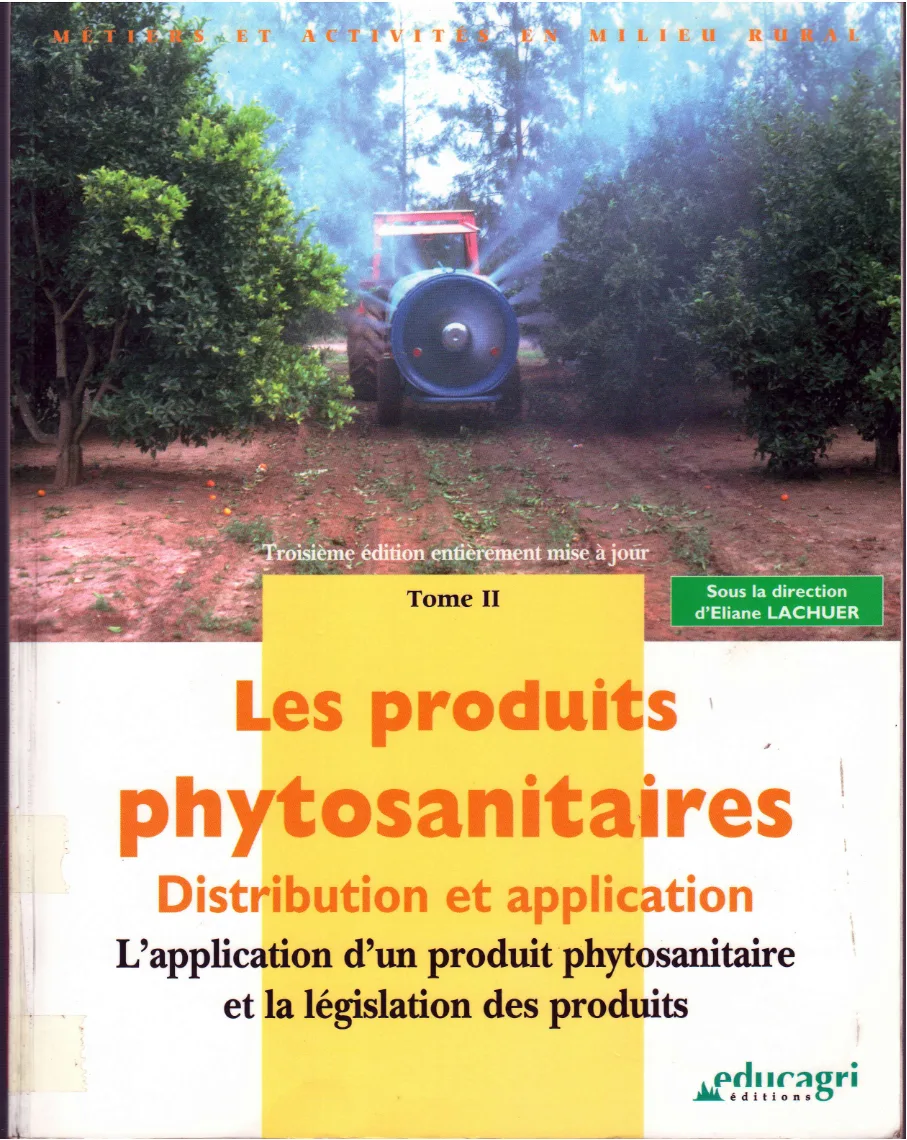 Couverture de Les produits phytosanitaires tome 2