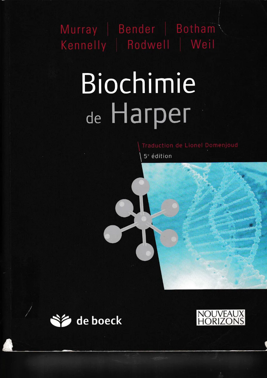 Couverture de Biochimie de Harper