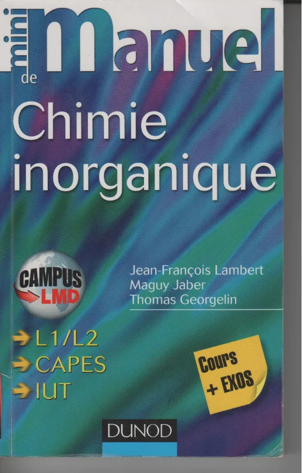 Couverture de Mini manual de Chemie inorganique