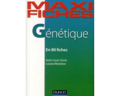 Couverture de Maxi fiches : Génétique en 80 fiches