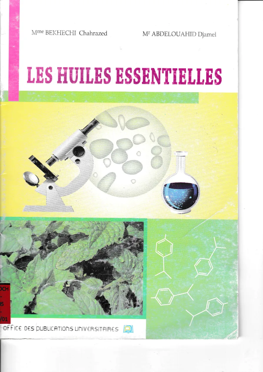 Couverture de Les huiles essentielles
