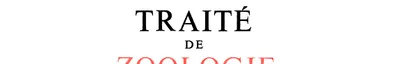 Couverture de TRAITE DE ZOOLOGIE