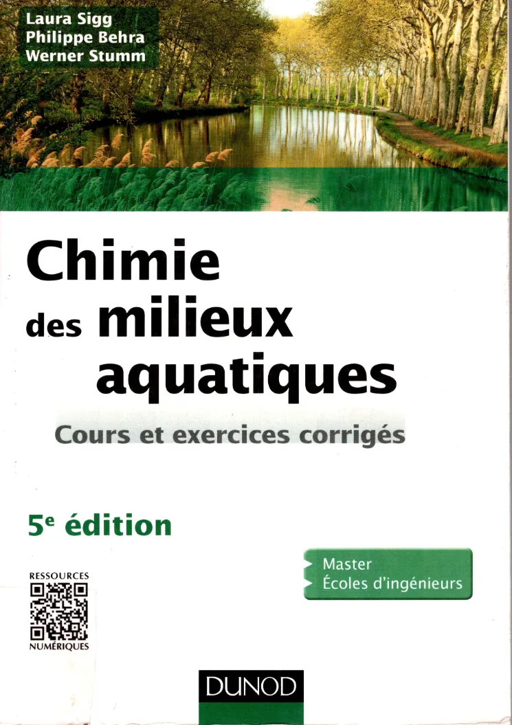 Couverture de Chimie des milieux aquatiques
