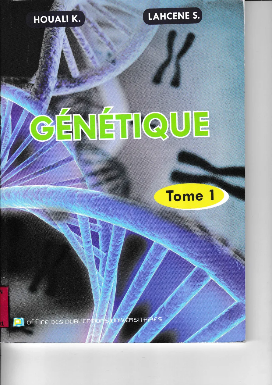 Couverture de Génétique tome 1.