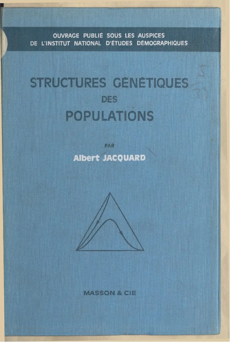 Couverture de Structures génétiques des populations.