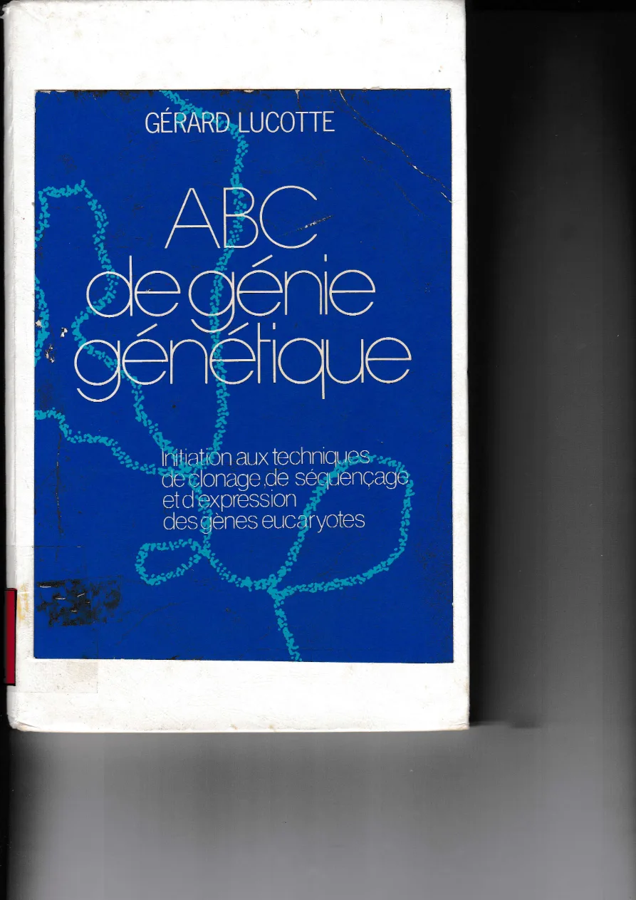 Couverture de A B C de génie génétique.