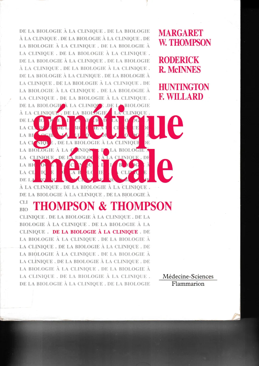 Couverture de Génétique médicale