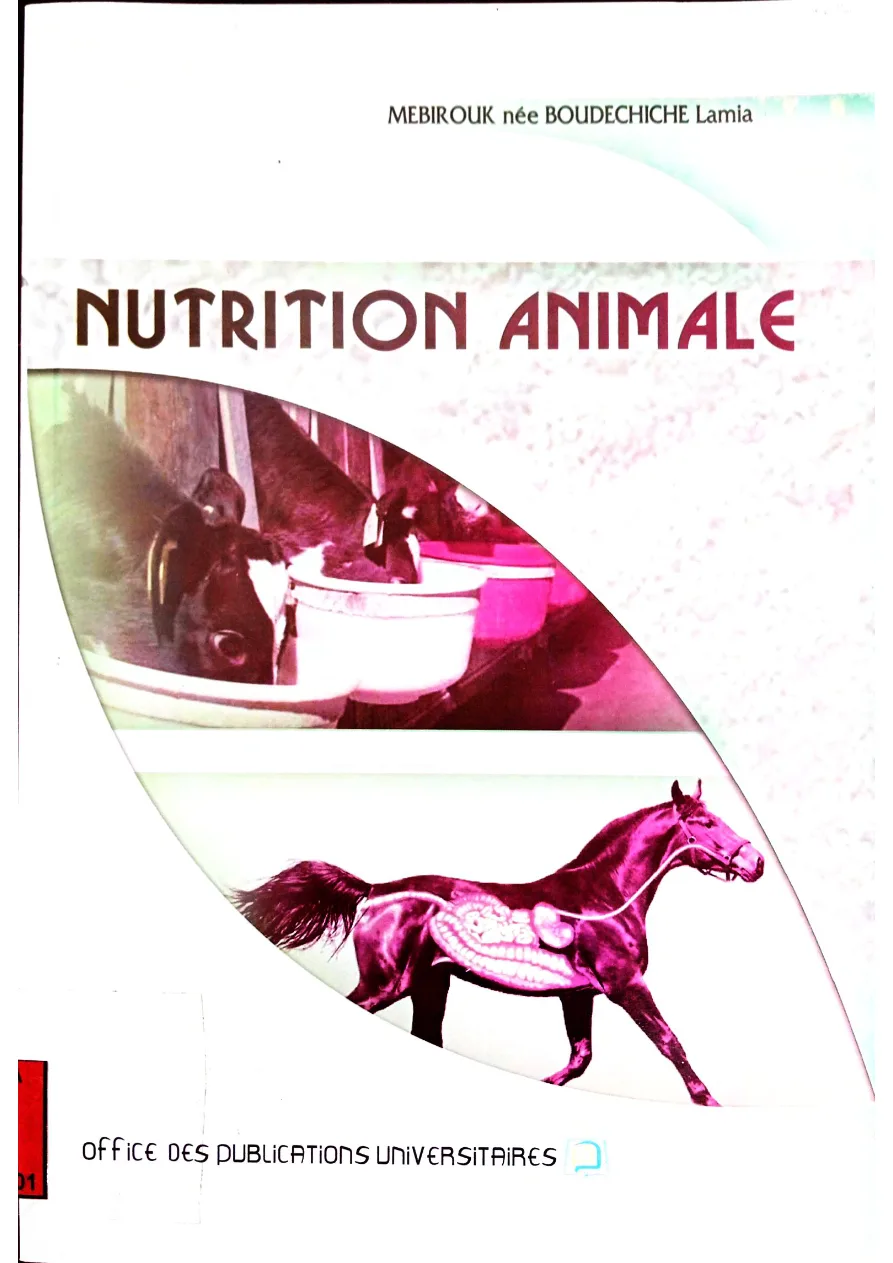 Couverture de NUTRITION ANIMALE